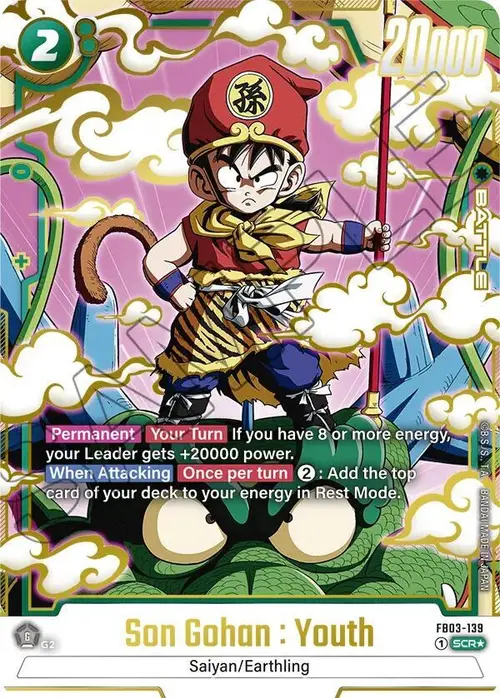 Son Gohan : Youth (Alternate Art) card art