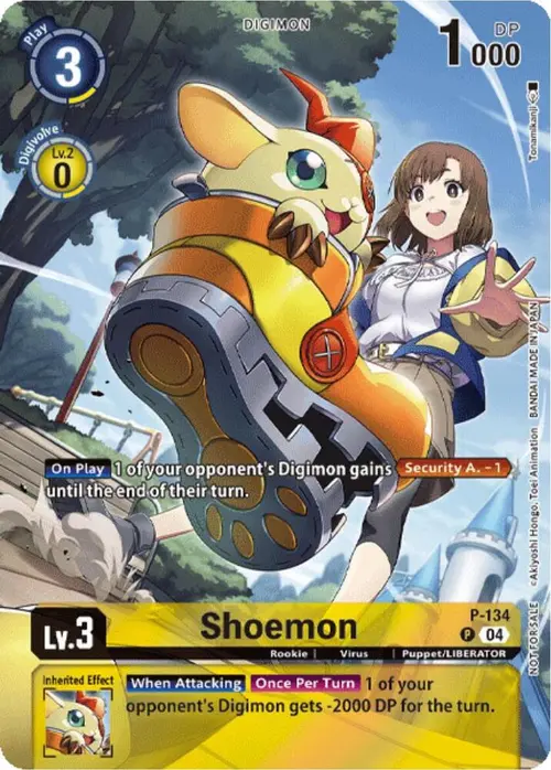 Shoemon (Digimon Liberator Promotion) (Textured) card art