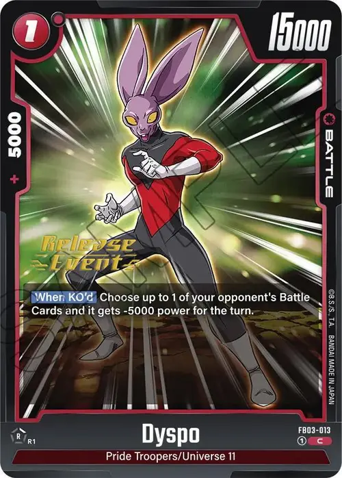 Dyspo card art
