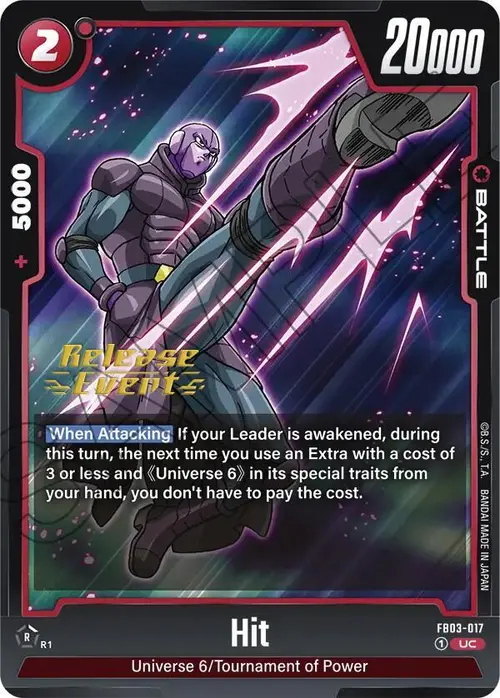 Hit card art
