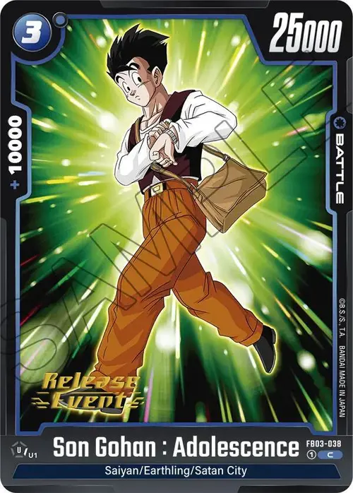 Son Gohan : Adolescence card art