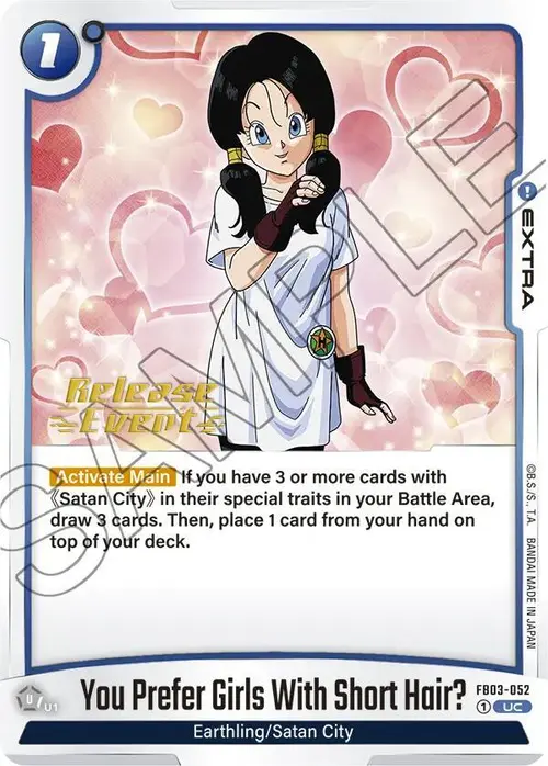 You Prefer Girls With Short Hair? card art