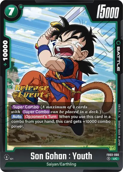 Son Gohan : Youth card art