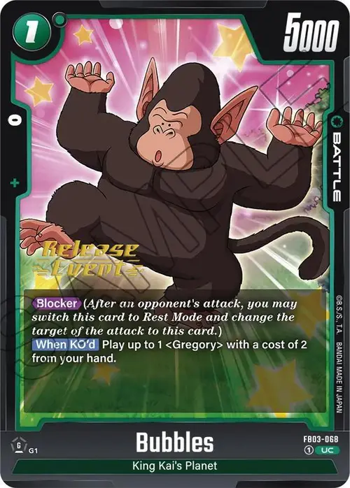 Bubbles card art