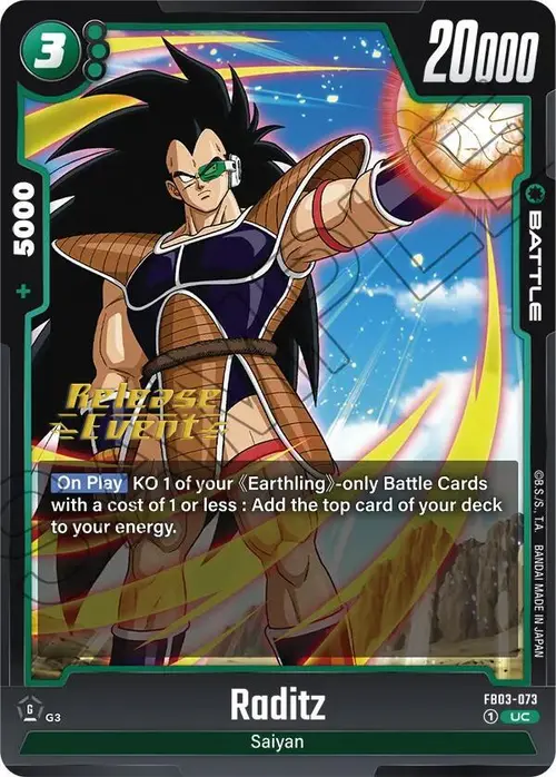 Raditz card art