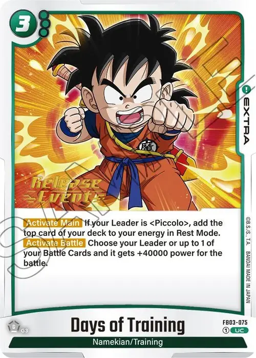Days of Training card art