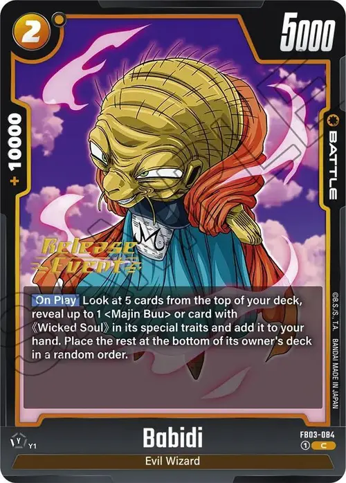Babidi card art