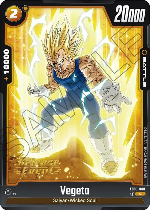 Vegeta card art