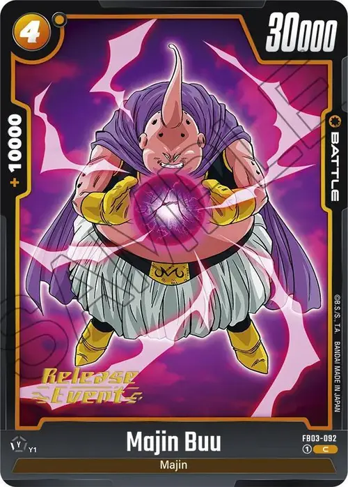 Majin Buu card art