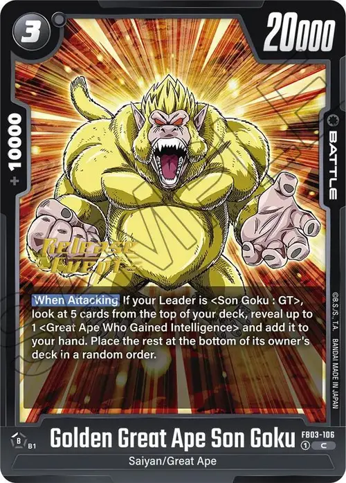 Golden Great Ape Son Goku card art