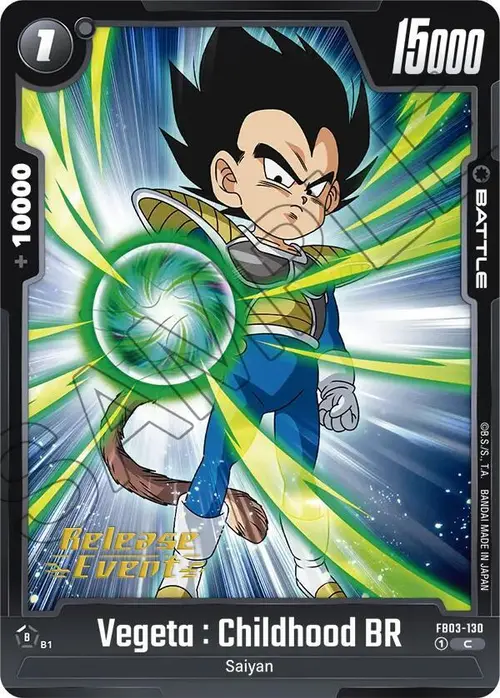 Vegeta : Childhood BR card art