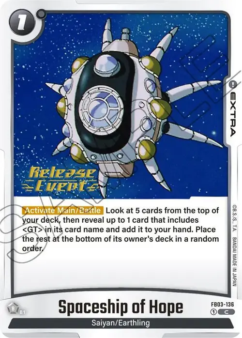 Spaceship of Hope card art