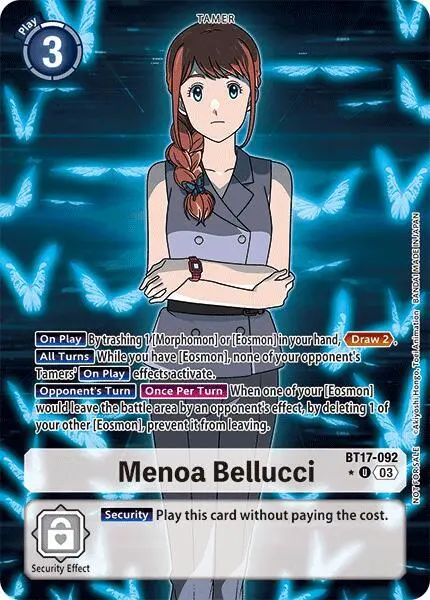 Menoa Bellucci (Box Promotion Pack: Secret Crisis) card art