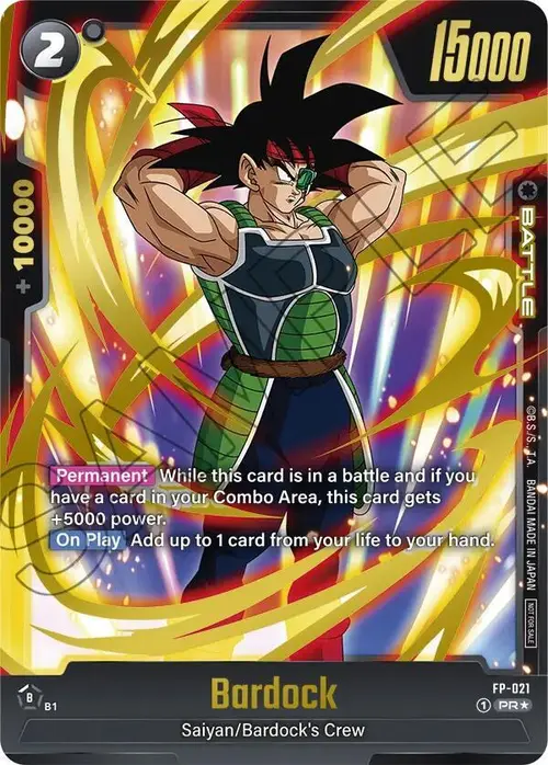 Bardock (Gold) card art