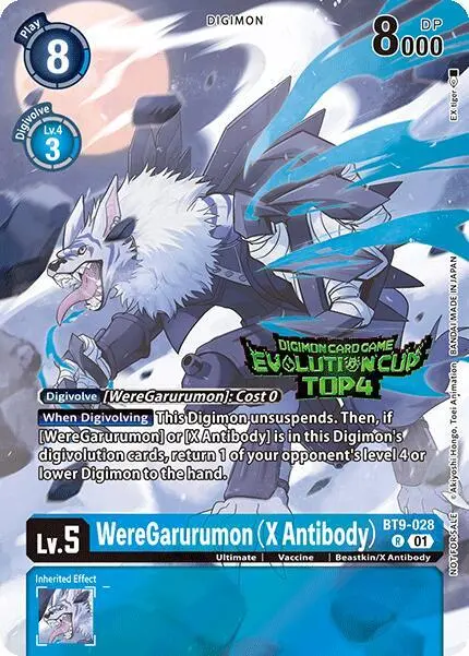 WereGarurumon (X Antibody) (August 2024 Evolution Cup Top 4) card art