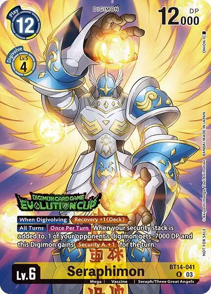 Seraphimon (August 2024 Evolution Cup Participant) card art