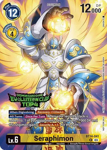 Seraphimon (August 2024 Evolution Cup Top 4) card art