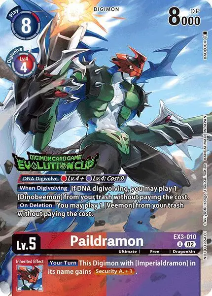 Paildramon (August 2024 Evolution Cup Participant) card art