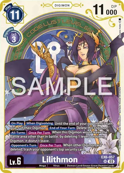 Lilithmon (Premium Heroines Set) card art