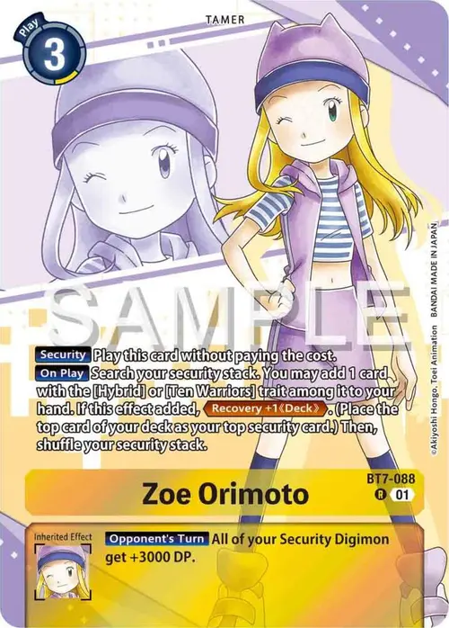 Zoe Orimoto (Premium Heroines Set) card art