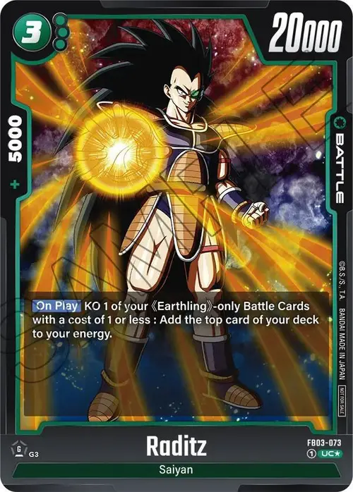 Raditz (Tournament Pack 03) card art