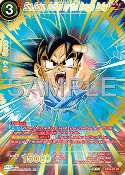 Son Goku, Guided by the Dragon Balls card art
