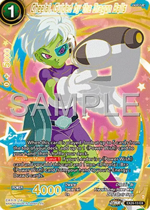 Cheelai, Guided by the Dragon Balls card art