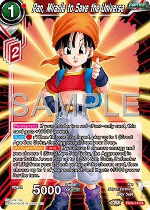 Pan, Miracle to Save the Universe card art
