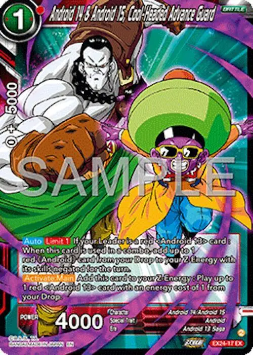 Android 14 & Android 15, Cool-Headed Advance Guard card art