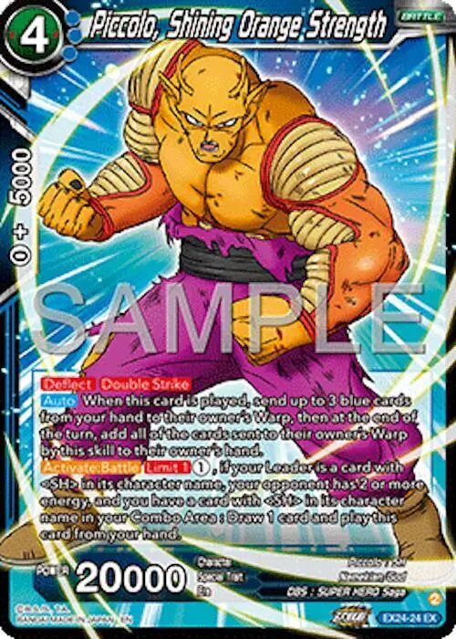 Piccolo, Shining Orange Strength card art