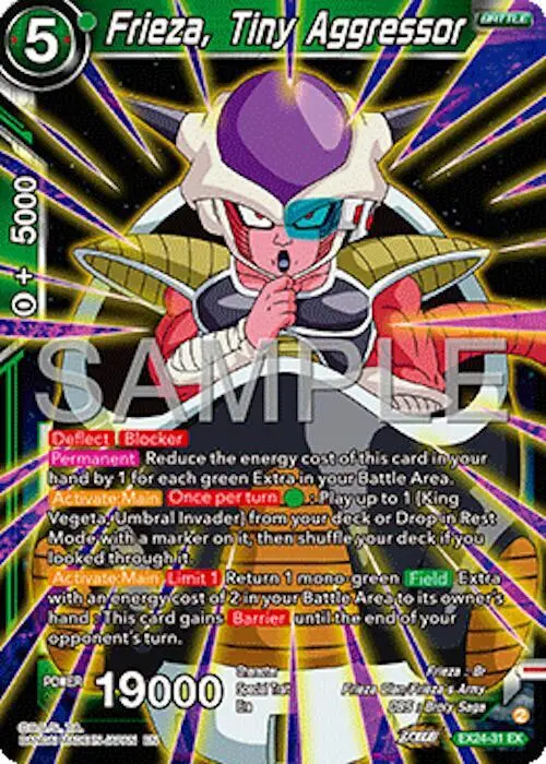 Frieza, Tiny Aggressor card art