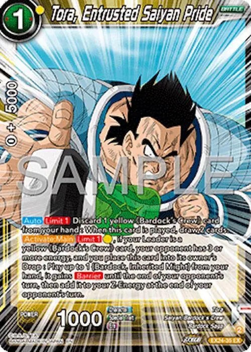 Tora, Entrusted Saiyan Pride card art