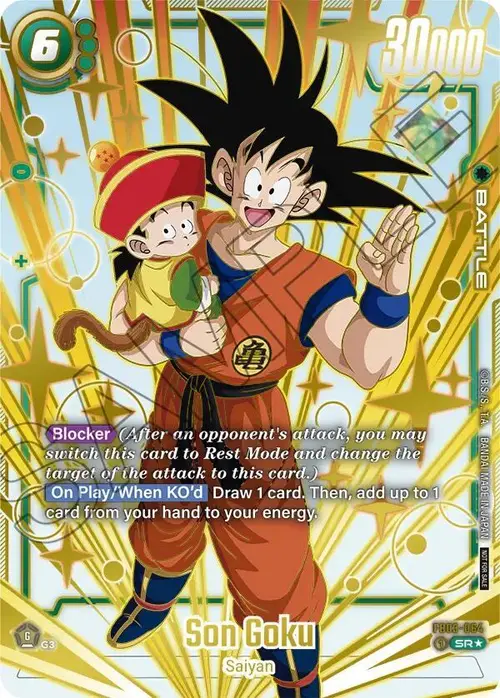 Son Goku (Gold) card art
