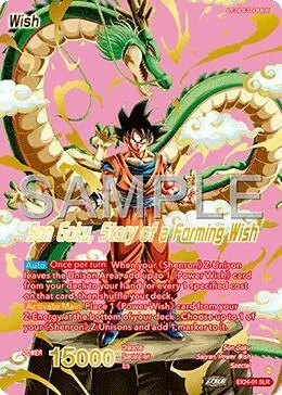 Son Goku // Son Goku, Story of a forming Wish (Alternate Art) card art