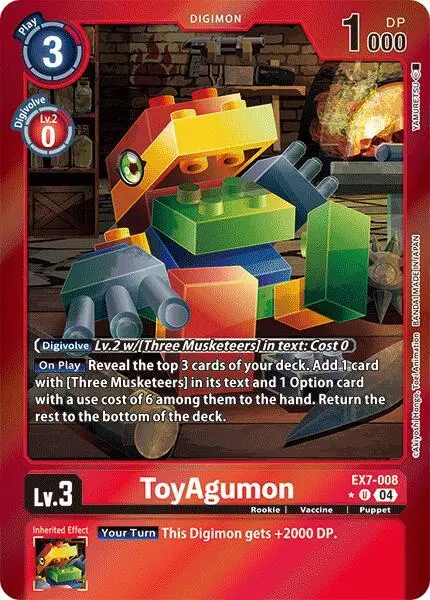 ToyAgumon - EX7-008 (Foil) card art