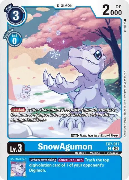 SnowAgumon card art