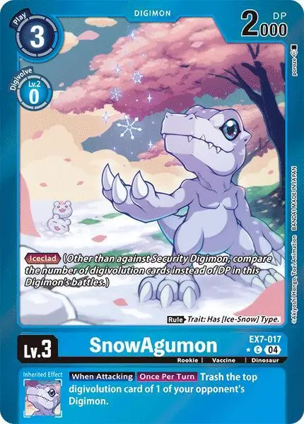 SnowAgumon (Foil) card art