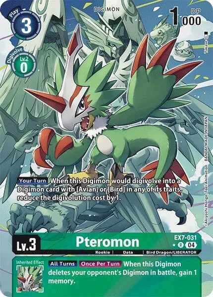 Pteromon (Alternate Art) card art