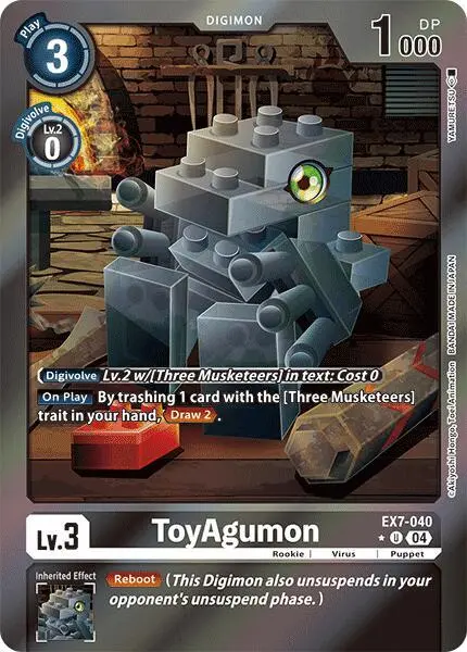 ToyAgumon - EX7-040 (Foil) card art