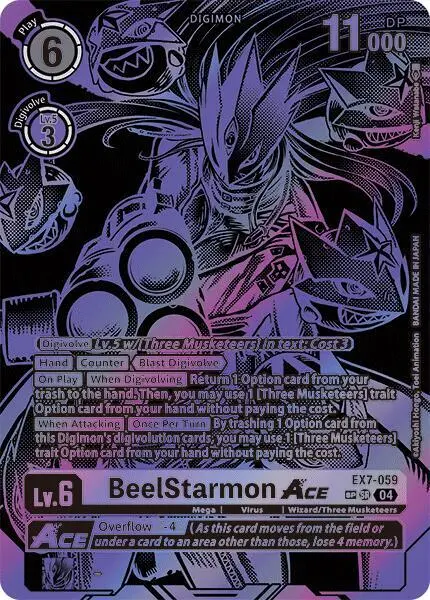 BeelStarmon ACE (Textured) card art