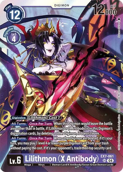 Lilithmon (X Antibody) card art