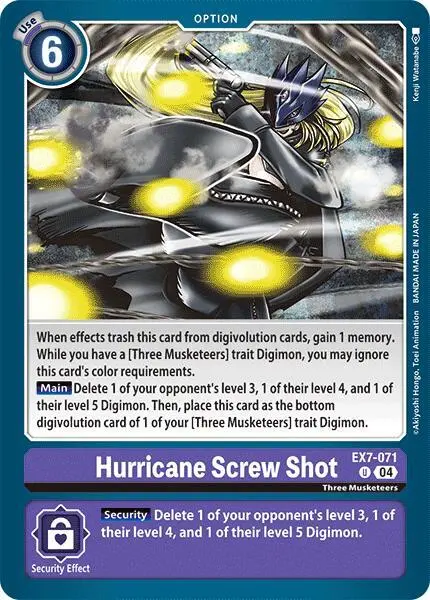 Hurricane Screw Shot card art
