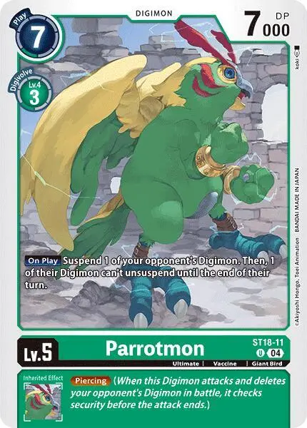 Parrotmon card art