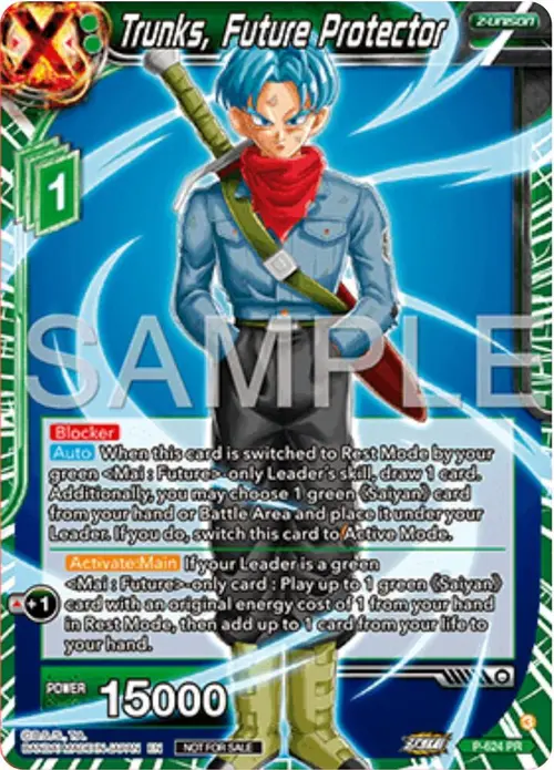 Trunks, Future Protector card art
