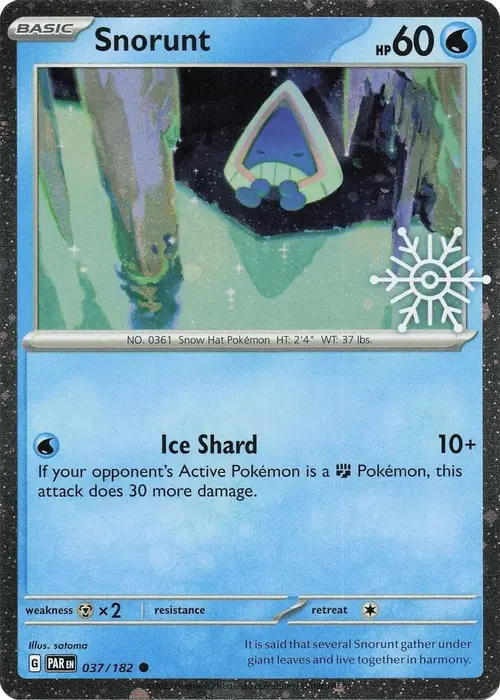 Snorunt - 037/182 (Holiday Calendar) card art