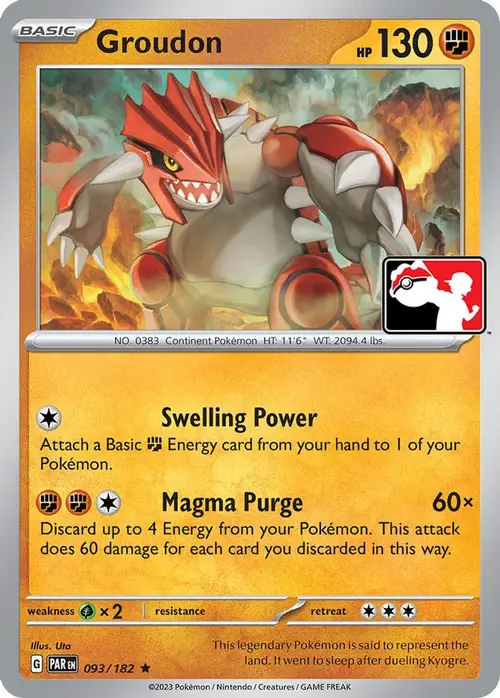 Groudon - 093/182 card art
