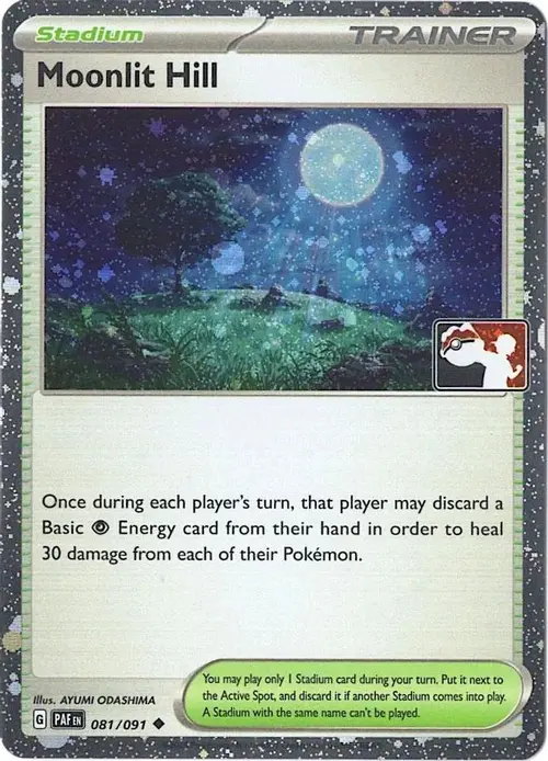 Moonlit Hill - 081/091 (Cosmos Holo) card art