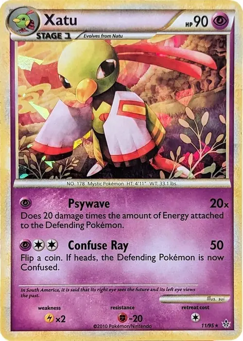 Xatu - 11/95 (Cracked Ice Holo) card art