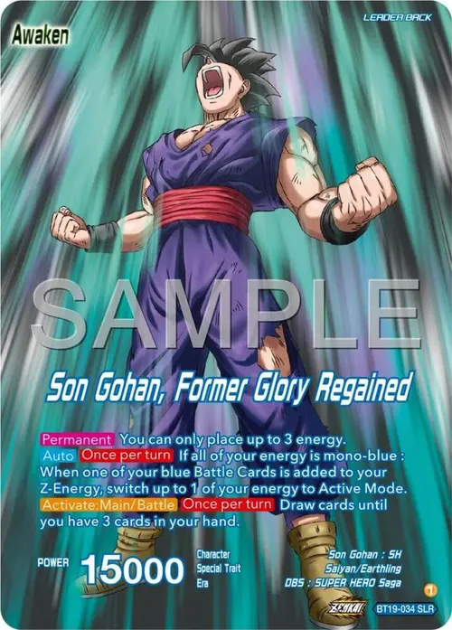 Son Gohan // Son Gohan, Former Glory Regained card art