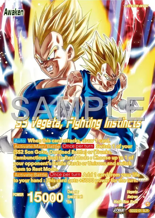 Vegeta // SS Vegeta, Fighting Instincts card art